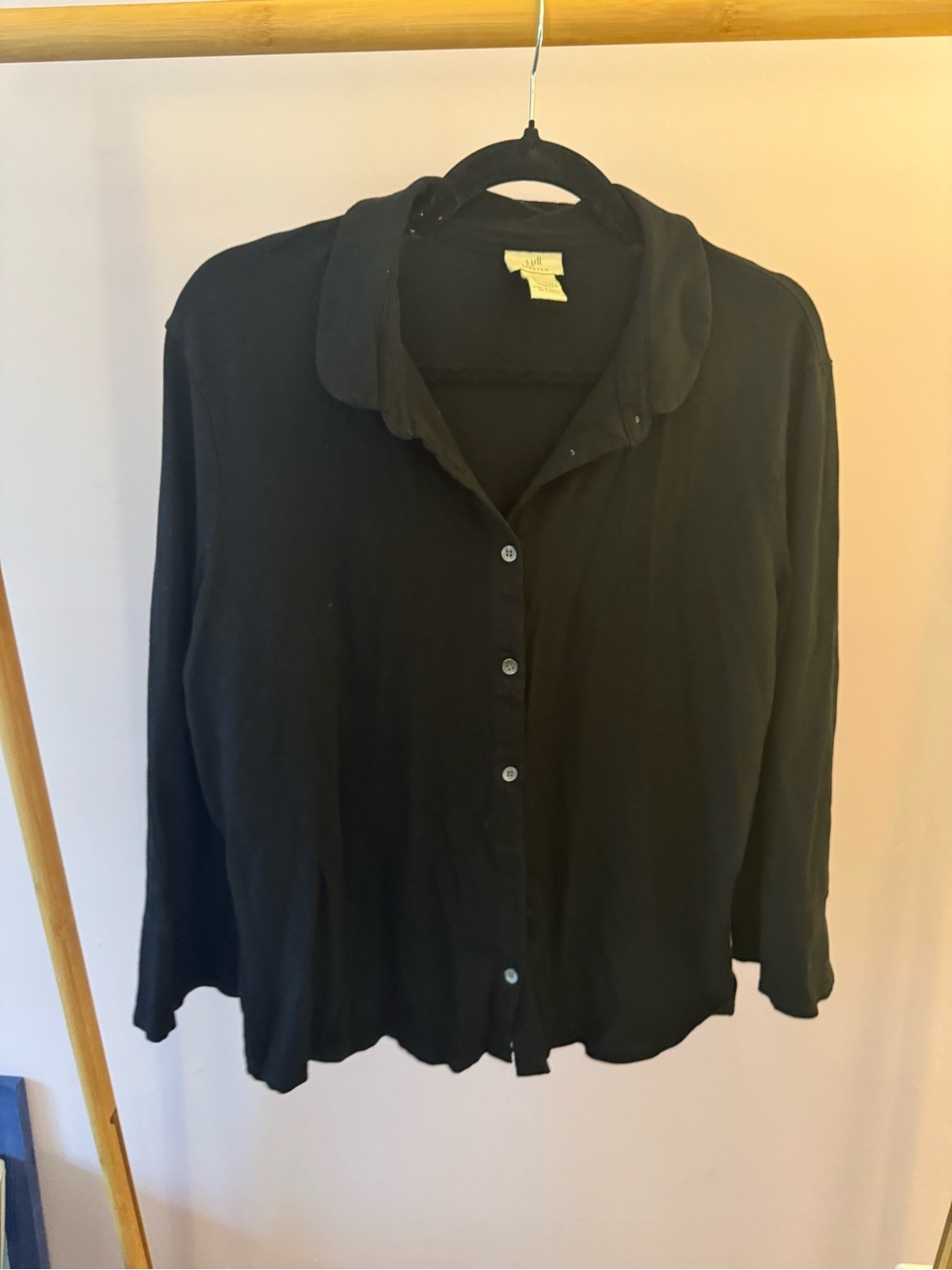 J. Jill Black Button-Front Women's Shirt